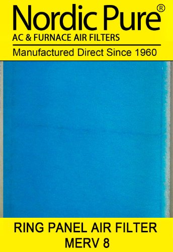 20x20x2 Ring Panel Air Filter 3-Ply Poly Dry Qty 24 - Manufactured by Nordic Pure