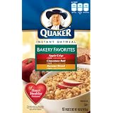 QuakerInstantOatmealBakeryFavorites,VarietyPack,10-CountBoxes(Packof4)