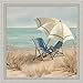Summer Vacation II by Carol Robinson Adirondack Chair Beach Scene Art Print Framed Picture