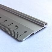 30cm 300mm Professional Metal Aluminium Metric Ruler Rule - Technical Drawing Drafting Art Craft School Office