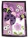 Lambs and Ivy Luv Bugs High Pile Blanket, Plum