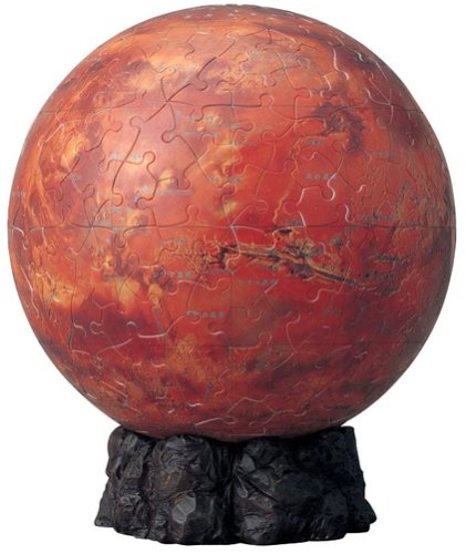 【Amazonの商品情報へ】3D球体パズル 240ピース 火星儀 -THE MARS- (直径約15.2cm)