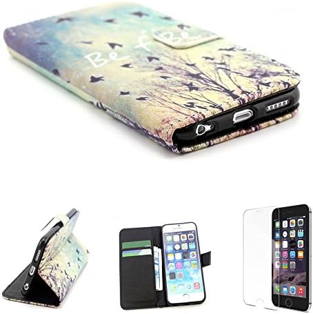 Deou leather PU phone Case Wallet,Wild Goose,Magnet Design Flip Protective Skin Case,Cover with Credit Card Holder For Apple iPhone 6