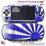 Rising Sun Blue WraptorSkinz Skin and Screen Protector Kit fits Sony PSP Sl ....