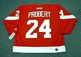 BOB PROBERT Detroit Red Wings 1993 CCM Throwback Away NHL Hockey Jersey, LARGE