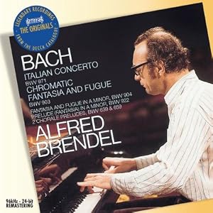 Amazon.com: J.S. Bach: Italian Concerto BWV 971; Chromatic Fantasia and Fugue BWV 903: Johann Sebastian Bach, Alfred Brendel: Music