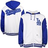 L.A. Dodgers White Full Zip Hoody Sweatshirt