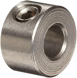 Climax Metal C-018-S Shaft Collar, Stainless Steel, One Piece , Set Screw Style , 3/16 Bore, 7/16 OD , 1/4 Wide, With 8-32 Set Screw