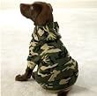 Dog Sweatshirt - Green Camo Dog Hoodie - X-Large (XL)