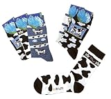 Produkt-Bild: 6 Paar Damen-Socken "K&uuml;he K&uuml;he K&uuml;he"