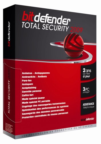BitDefender Total Security 2009 - 2 ans 3 postes