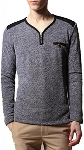Wantdo Men's Basic V-Neck Slim Fit Knitted Pullover Cardigan