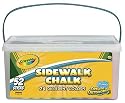Crayola Sidewalk Chalk 52ct. Bucket Crayon Shape