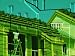 Building Undergoing Renovations with a Laborer Fixing a Window Photographic Poster Print, 36x48
