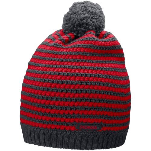 Nike Georgia Bulldogs Ladies Charcoal-Red Best Ski-Knit Beanie