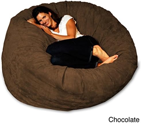 Bean Bag Chair 5-foot Memory Foam Big Large for Adults and Teens (Chocolate Micro Suede)