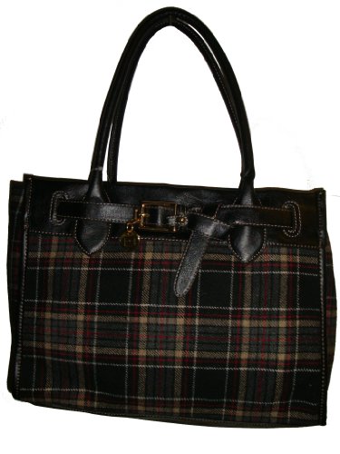 WOMENS TOMMY HILFIGER EW PLAID) 14X10.5X4