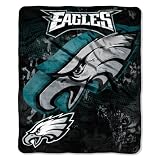 NFL Philadelphia Eagles 50-Inch-by-60-Inch Micro Raschel Plush Throw "Grunge" Design