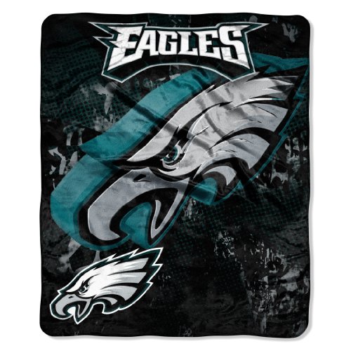 NFL Philadelphia Eagles 50-Inch-by-60-Inch Micro Raschel Plush Throw 