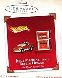 Hallmark Keepsake Ornament Hot Wheels Sizzlers Juice Machine and Revvin' Heaven 2002 Set