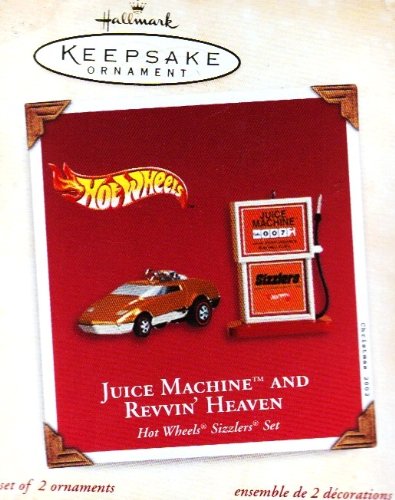 Hallmark Keepsake Ornament Hot Wheels Sizzlers Juice Machine and Revvin' Heaven 2002 Set
