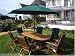 HARDWOOD TEAK EXTENDING OVAL GARDEN FURNITURE SET- COMPLETE WITH - 8 CHAIRS PLUS CUSHIONS, EXTENDING TABLE, PARASOL, WITH FREE48HR SHIPPING !! - UNBEATABLE DEAL !