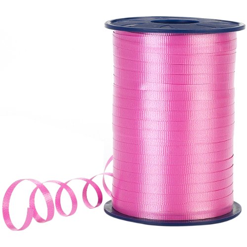 Morex Poly Crimped Curling Ribbon, 3/16-Inch by 500-Yard, Pink