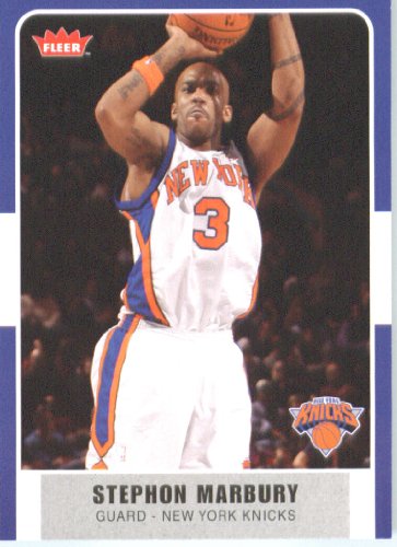 2007 /08 Fleer NBA Basketball Card # 77 Stephon Marbury Knicks Mint Condition- Shipped In Protective ScrewDown Display Case!