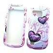 Samsung Continuum i400 (Verizon) Snap On Protector Hard Case "Purple Love" Design