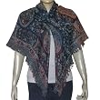 Head Scarf Square Wool Winter Accessory 44 x 44 inches