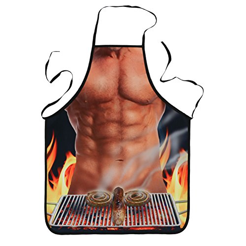 Landisun 1 Piece of Sexy Kitchen Funny Creative Cooking Grilling Baking Apron (BBQ Man) Landisun 1 Piece of Sexy Kitchen Funny Creative Cooking Grilling Baking Apron (BBQ Man)