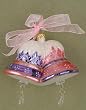 Margaret Cobane Merry Bells Pink & Purple Ornament