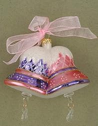 Margaret Cobane Merry Bells Pink & Purple Ornament