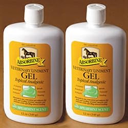 Absorbine Veterinary Liniment Gel (TWO 12-oz squeeze bottle)