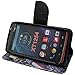 iViva presents Motorola Droid Turbo XT1254 Wallet Case Luxury Magnetic Wallet PU Leather Credit Card Holder Flip Pouch Case Cover + A Clear Screen Protector + A Stylus Pen (Tribal Elephant)