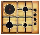 Scholtes - TC 63 S TF - Plaque de Cuisson Mixte - Int&eacute;grable - 60 cm - Terre de France et Anthracite