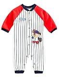 Coolmee 3色 赤ちゃん ロンパース カーターズ カバーオール アニマル 着ぐるみ 長袖 縞柄 ストライプ ラグラン 新生児 ベビー ボディースーツ 長袖ロンパース オールインワン 子供用 男女