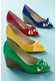 Chadwicks Open-Toe Bow Wedges