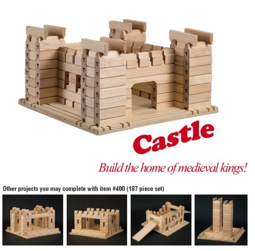 Buy Stack & Stick 400 Story Book Castle Educational Building Blocks – 187 Piece Set