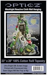Opticz Fairy Blacklight Reactive Cloth Wall Hanging