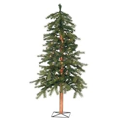 6' Pre-Lit Redwood Alpine Christmas Tree - 200 Clear Lights