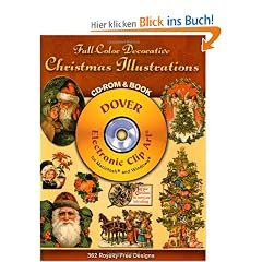 Full-Color Decorative Christmas Illustrations CD-ROM and Book (Dover Full-Color Electronic Design)