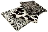 Zoo Rest Faux Fur Dog Mats - Cow (Extra Large)