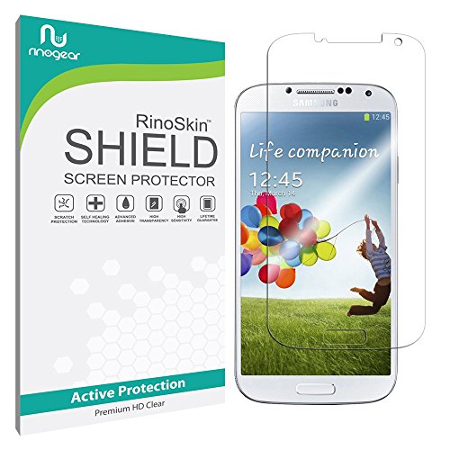 Galaxy S4 Screen Protector [Military-Grade] RinoGear® Premium HD Invisible Clear Shield w/ Lifetime Replacements