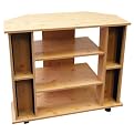 Entertainment TV Stand with Wheels - Natural