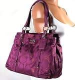 NEW AUTHENTIC COACH MIA SIGNATURE LUREX CARRYALL 