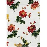 April Cornell Chianti Ecru Waffleweave Tea Towel