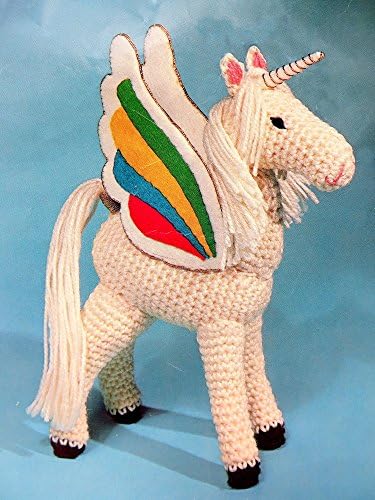 Vogart Crochet Creatures Kit #3136 Winged Unicorn Flying Pegasus Horse Stuffed Animal Kit