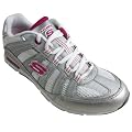 Ladies Skechers Sprint Electric Silver Running Trainer Shoes Womens Trainers