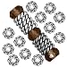 Fine Silver Plated Lead-Free Pewter Twist Edge Spacer Beads 4mm (50)